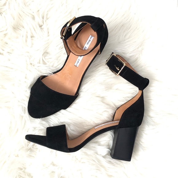 & Other Stories Shoes - & Other Stories Square Buckle Heeled Sandals Black